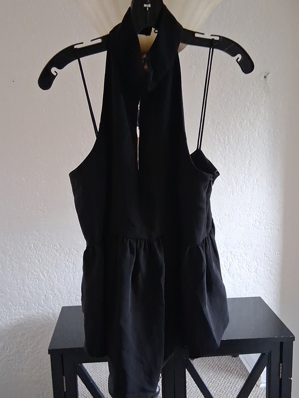 Elizabeth and James Black Halter Camisole Top
